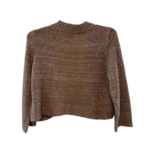 Ny Collection Womens Sequin Open Front Cardigan XL Polyester & Acrylic - Picture 3 of 10